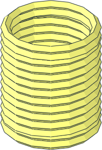Technic Shock Absorber 10L Damped Spring (Compressed)