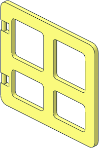 Duplo Window  1 x  4 x  2 with Four Panes