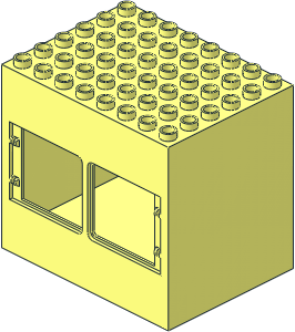 Duplo Building  6 x  8 x  6 with Front Windows