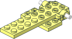 Motor Pull Back  4 x  8 x  0.667 with White Axle