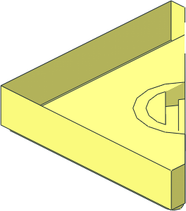 ~Tile  2 x  2 Triangular without Top Surface