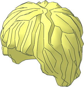 Minifig Hair Tousled