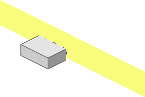 ~Electric Switch: Front with 1 Twin Plug Socket