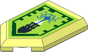 Tile  3 x  2 with Angled End with Nexo Power Shield Pattern - Roto Sentry