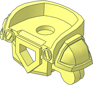 Minifig Armour Breastplate with Shoulder Pads Large, Pentagonal Cut-out and 4 Studs on Back