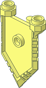 Minifig Shield Pentagonal Castellated