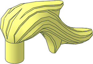 Minifig Plume Horsetail with Bar 0.5L