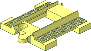 ~Duplo Train Track Straight  4 x  8 (Half)