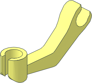 Minifig Arm Wiry Bent with Clip