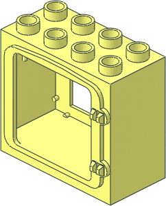 ~Duplo Door Frame  2 x  4 x  3 with Raised Door Outline (Obsolete)