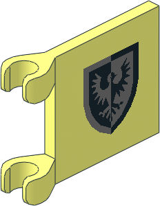 Flag  2 x  2 with Black Falcon Pattern