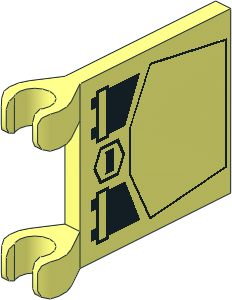 Flag  2 x  2 with SW Mini AT-ST Pattern