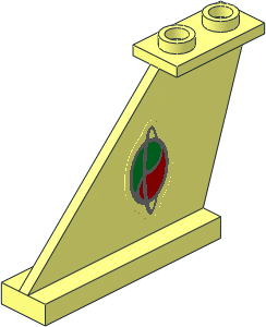 Tail  4 x  1 x  3 with Octan Space Logo Sticker on Left Side