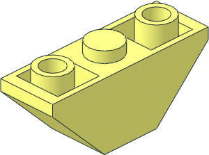 Slope Brick 45  3 x  1 Inverted Double without Inner Stopper Rings