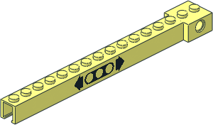 Crane Arm Outside Narrow 16 Studs With Liftarm and Arrows Pattern