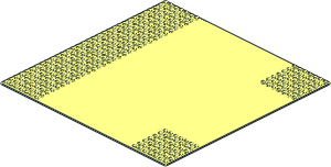 Baseplate 32 x 32 Road 7-Stud T-Junction