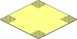Baseplate 32 x 32 Road 7-Stud Crossroads