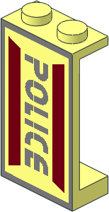 Panel  1 x  2 x  3 with Space Police I Right Pattern