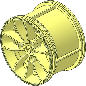 Wheel Rim 42 x 62 with 10 Spokes and  3 Pegholes