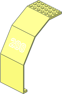 Panel 10 x  6 x 11 with "200" Pattern