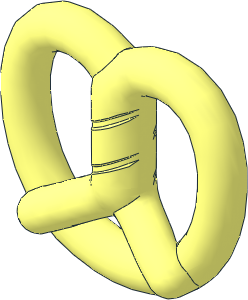 Minifig Food Pretzel