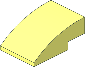 Slope Brick Curved  3 x  2