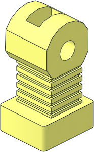 ~Minifig Leg Right Robotic (Obsolete)