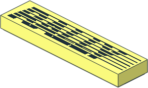 Tile  1 x  4 with "RALLY" Pattern