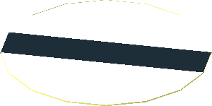 Sticker  1.9 x  1.9 Round with Roadsign Black Diagonal Bar