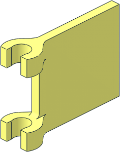 Flag  2 x  2 Square (Thick C-Clip)