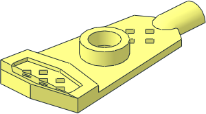 =Minifig Snowshoe with Short Toe Webbing