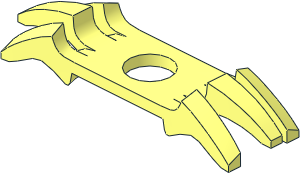 Minifig Armour Shoulder Pads with  6 Spikes