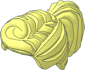 Minifig Hair with Ponytail and Fringe