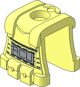 Minifig Body Armour Vest with "ACU" Pattern