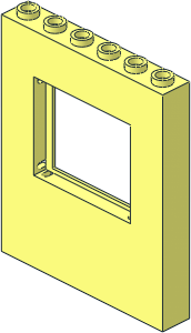 Panel  1 x  6 x  6 with  4 x  2 Window Cutout