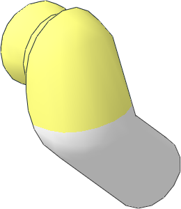 Minifig Arm Right with White Lower Arm Pattern