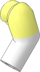 Minifig Arm Left with White Lower Arm Pattern