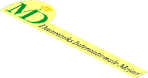 Sticker  2.7 x 11.9 with MD Foods Logo and "Danmarks Internationale Mejeri"