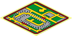 Sticker  3.5 x  3.5 with Airport Shuttle Route Map