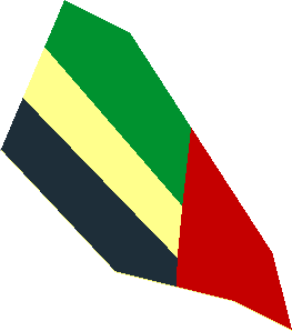 Sticker  3.8 x  6.8 Tail Plane with Emirates Airlines Logo Right