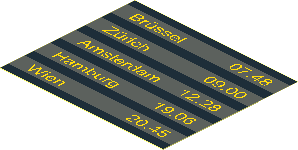 Sticker  2.9 x  3.5 with Train Schedule