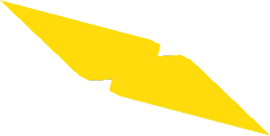 Sticker  1.4 x  5.3 Cutout Rhombus with Yellow Top