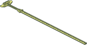 Ripcord Flexible with Handle Thick for Ninjago Airjitzu Flyers (70 Teeth)