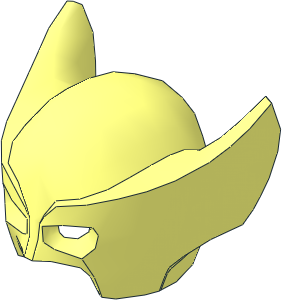 Minifig Helmet Wolverine