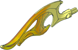 Constraction Flame  3.5 x 12 with Axle with Orange and Bright Light Yellow Highlight Pattern