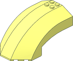 Windscreen  6 x 10 x  4 Curved