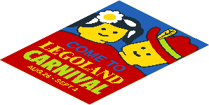 Sticker  5.2 x  3.9 with "LEGOLAND CARNIVAL" Poster