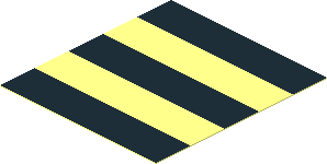 Sticker  2.2 x  2.0 with Black Stripes