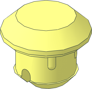 Technic Rubber Pin for Chain Tread 5 Wide
