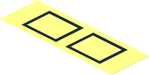 Sticker  2.0 x  6.0 with 2 Hollow Black Squares